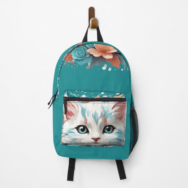 Item preview, Oceanic Gaze: The Captivating Feline with Blue Sea Eyes designed and sold by nynok.