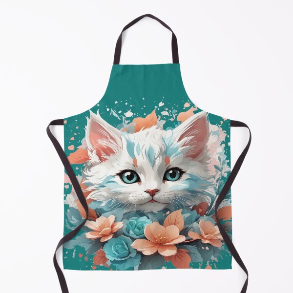 Item preview, Oceanic Gaze: The Captivating Feline with Blue Sea Eyes designed and sold by nynok.