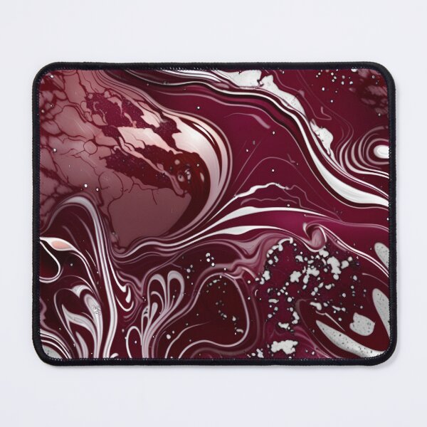 Item preview, Maroon and white marble swirls #11 designed and sold by BirdsnStuff.