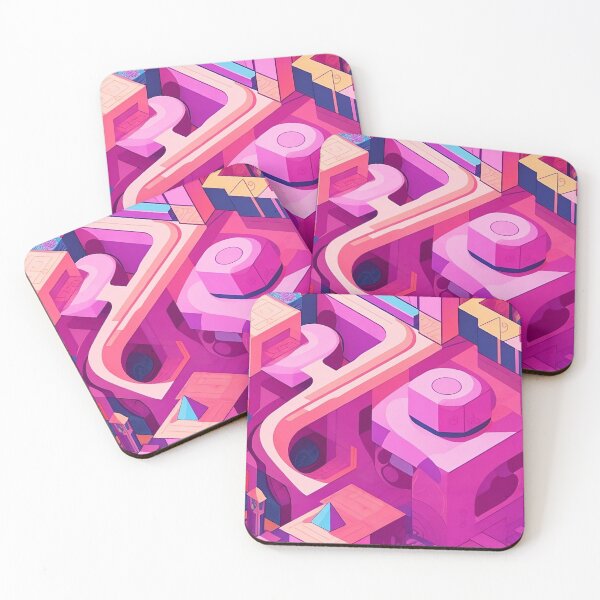 Item preview, Pink abstract urban life designed and sold by GracefulGems.