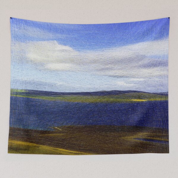 Item preview, Land and seascape Hoy Scotland. Image created using geometric shapes designed and sold by EdgyEdgeArt.