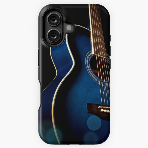 Item preview, Blue Guitar iPhone Case designed and sold by misinagy.