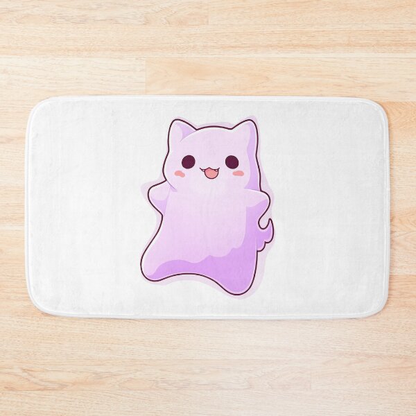 Item preview, Cute Kawaii Purple Cat Ghost designed and sold by CozyKawaiiArt.