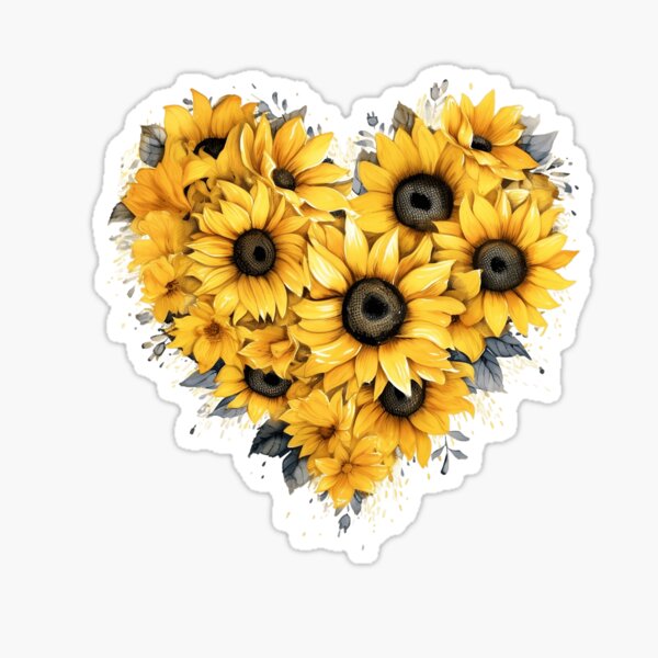 J'aime les tournesols Sticker