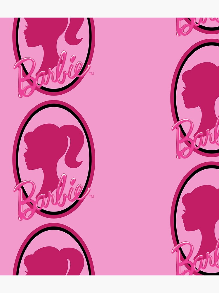 Pink Black Barbie Logo Backpack