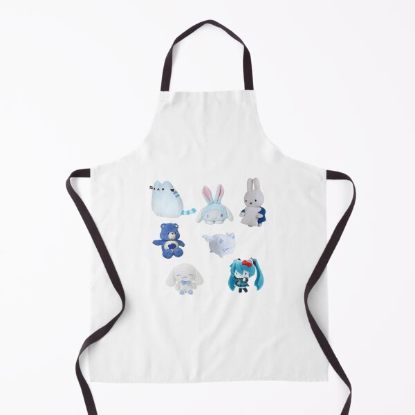 Item preview, Blue Plushie Aesthetic Sticker Pattern designed and sold by angelf0g.