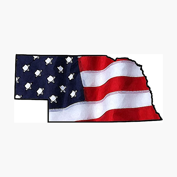 Item preview, Patriotic Nebraska designed and sold by Havocgirl.