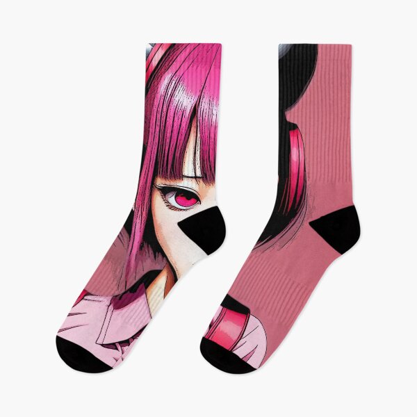 Item preview, Hot Pink Devil with Red Hair Looking At You - Pop Art designed and sold by SpartanDStore.