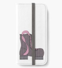 Pink Pattern Boot iPhone Wallet/Case/Skin