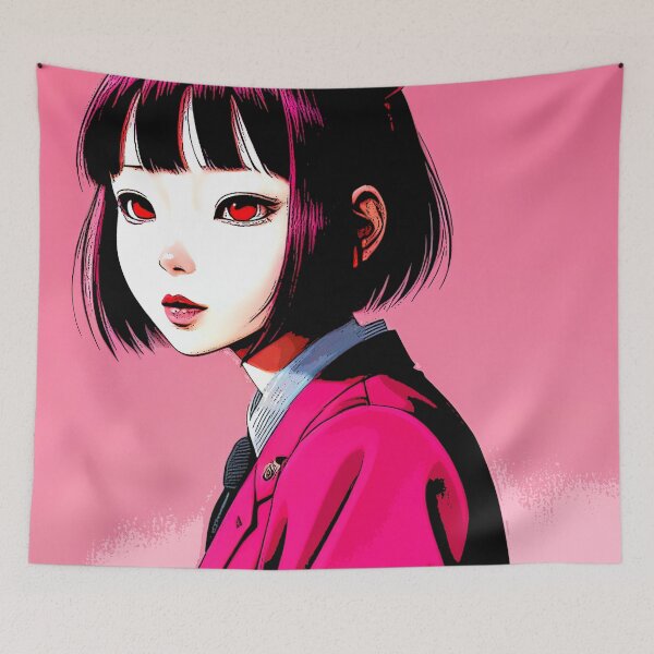 Item preview, Hot Pink Devil Gazing Ahead- Pop Art designed and sold by SpartanDStore.