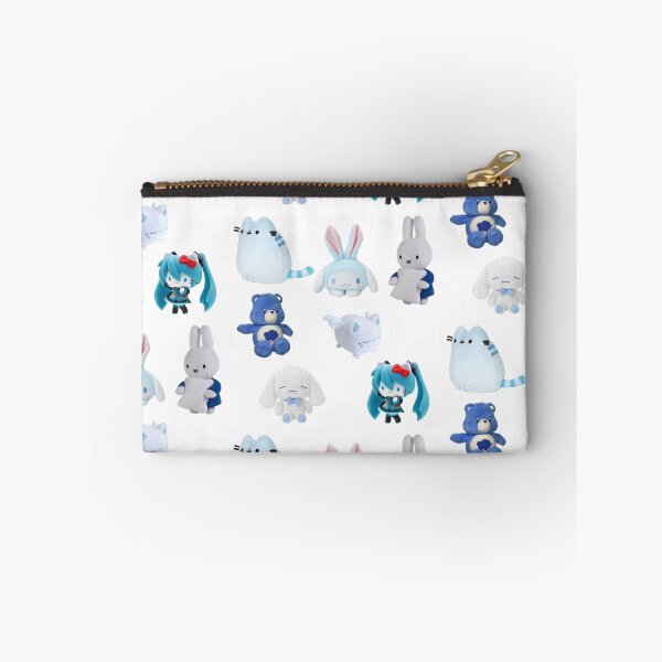 Item preview, Blue Plushie Aesthetic Sticker Pattern designed and sold by angelf0g.