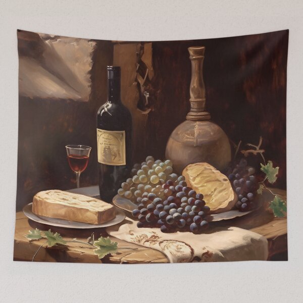 Item preview, Medieval Breakfast Still Life Art Print designed and sold by SolarArchitect.