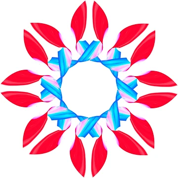 Artwork thumbnail, Red flower by Meo Design