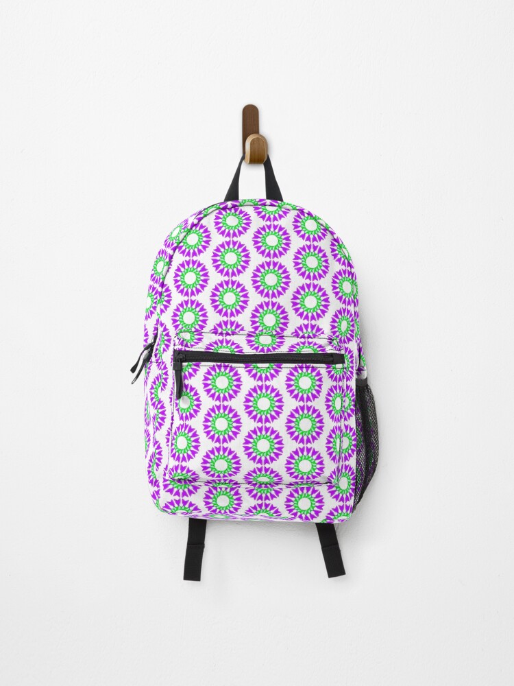Thumbnail 1 of 3, Backpack, Violet flower designed and sold by RomeoAzahar.