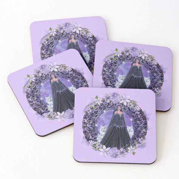 Item preview, Goddess with wolves art by Renee Lavoie designed and sold by Renee Lavoie.