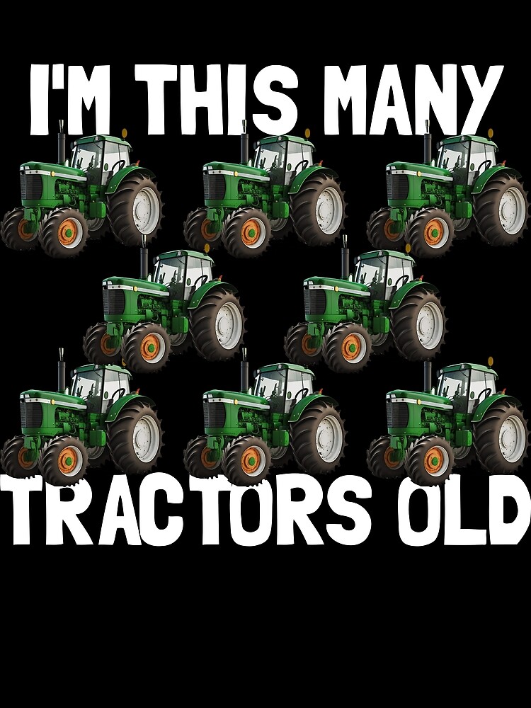 Thumbnail 3 von 3, Tuch, I'm This Many Tractors Old 8 Years Old Boys 8th Birthday Gear designt und verkauft von DynamicDesign.