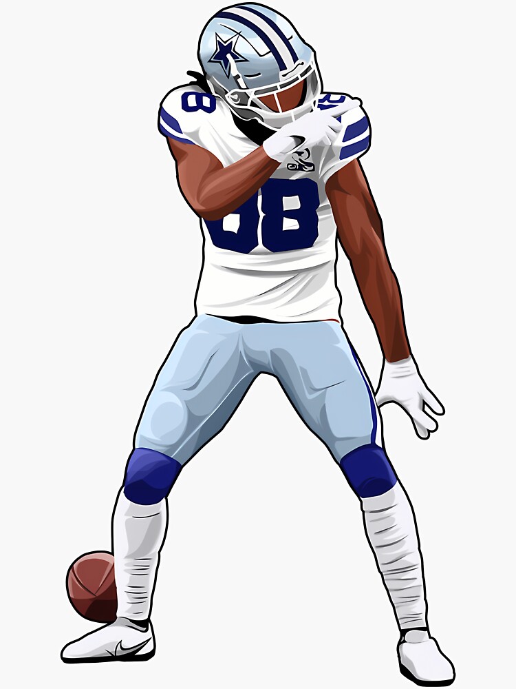 CeeDee Lamb Football Edit Tapestries Cowboys - Ceedee Lamb - Sticker