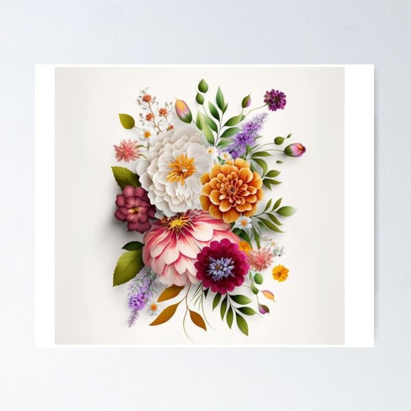 Item preview, The Beautiful Floral Graphics designed and sold by GoDelta.