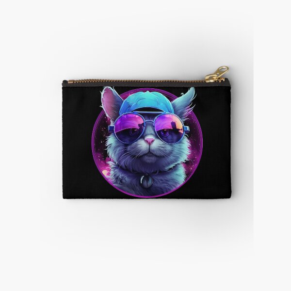 Item preview, Сool cat with glasses in purple color designed and sold by Selfion.
