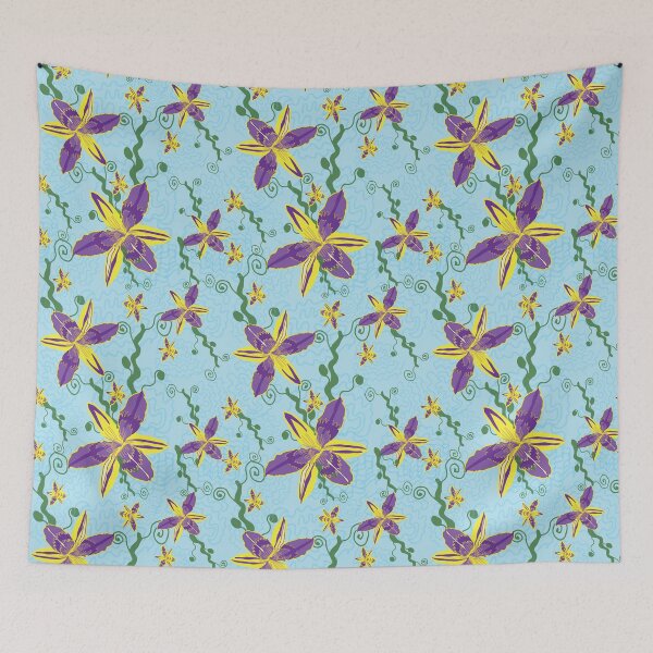 Item preview, hemerocale mauve and yellow designed and sold by Flora Rose Design.