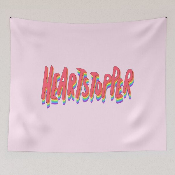 Item preview, Heartstopper lettering with lgbt flag colors designed and sold by Florvolcanica.