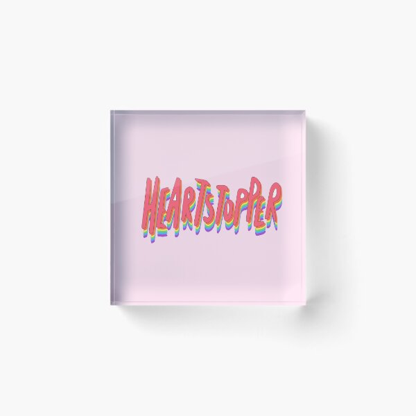 Item preview, Heartstopper lettering with lgbt flag colors designed and sold by Florvolcanica.