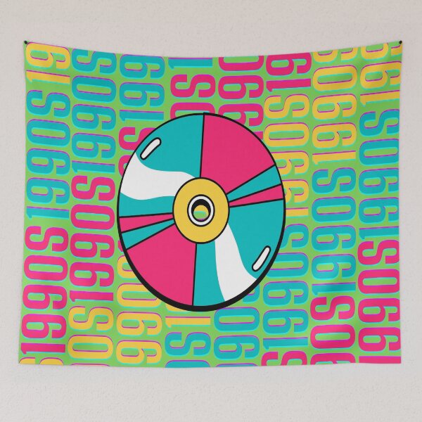Item preview, 1990s retro design 2 - Green Background designed and sold by PunjabanJatti.