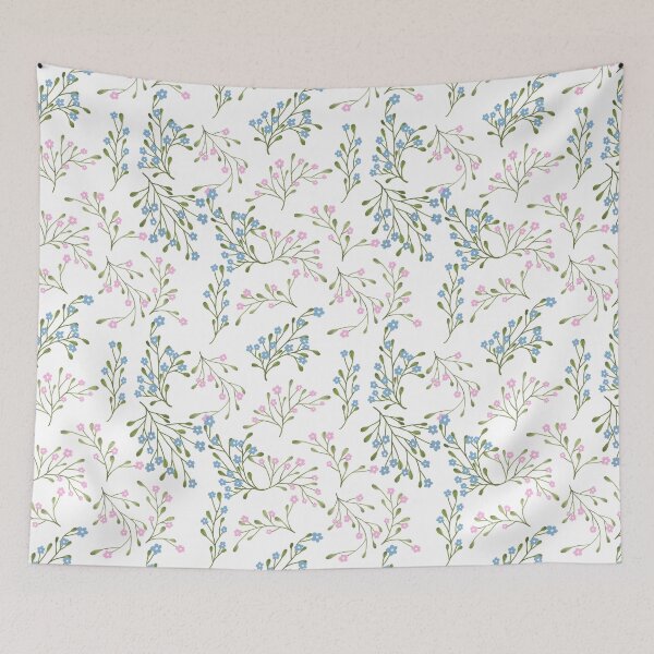 Item preview, Seamless pattern with small cute flowers designed and sold by pinkyfish1010.