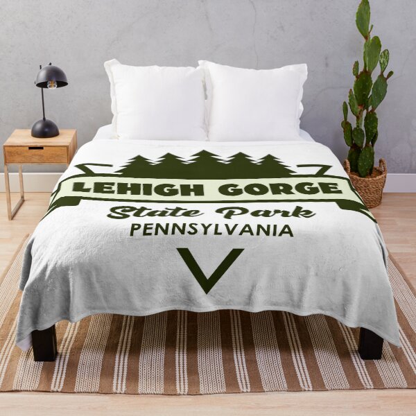 Item preview, Lehigh Gorge State Park Pennsylvania Trees And Ribbon designed and sold by bivenart.