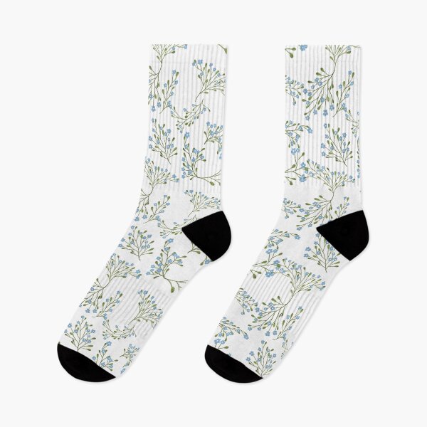 Item preview, Seamless pattern with cute blue flowers designed and sold by pinkyfish1010.