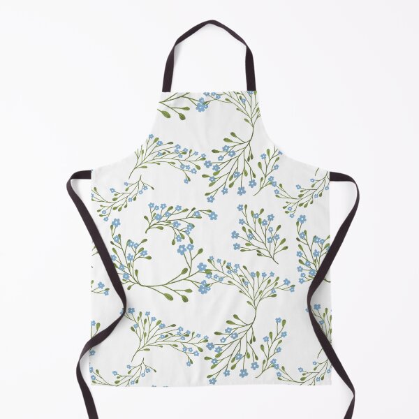 Item preview, Seamless pattern with cute blue flowers designed and sold by pinkyfish1010.