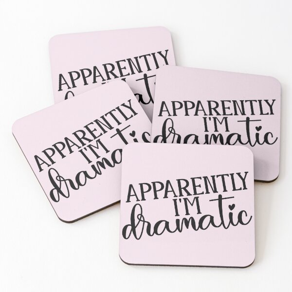 Item preview, Apparently I'm Dramatic Typography designed and sold by MichelleCreative.