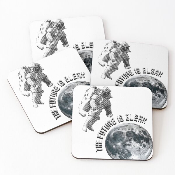 Item preview, Futuristic Astronaut The Future Is Bleak Design designed and sold by WilDigitalFinds.