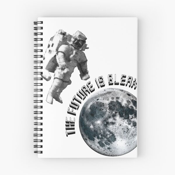 Item preview, Futuristic Astronaut The Future Is Bleak Design designed and sold by WilDigitalFinds.