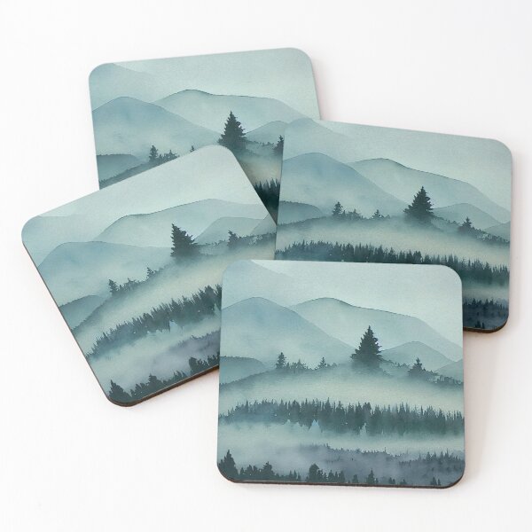 Item preview, Watercolor landscape 6 designed and sold by Red Witch Art.
