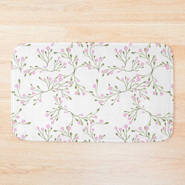 Item preview, Cute pink flowers seamless pattern designed and sold by pinkyfish1010.