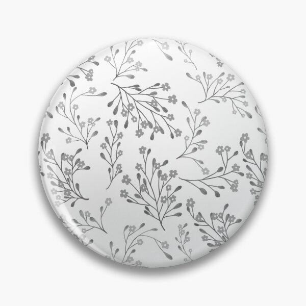 Item preview, Black and white little flower pattern designed and sold by pinkyfish1010.
