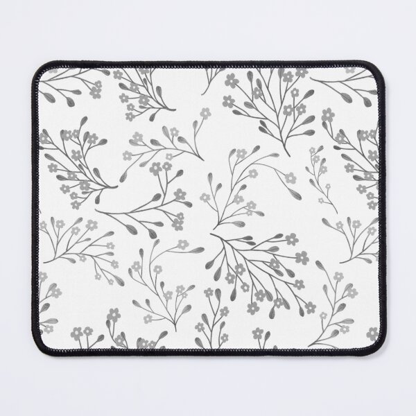 Item preview, Black and white little flower pattern designed and sold by pinkyfish1010.