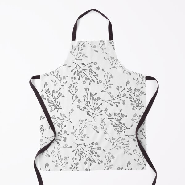 Item preview, Black and white little flower pattern designed and sold by pinkyfish1010.