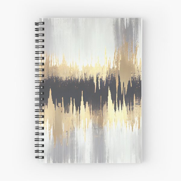 Item preview, Gold and gray abstract painting designed and sold by OtterFactory.