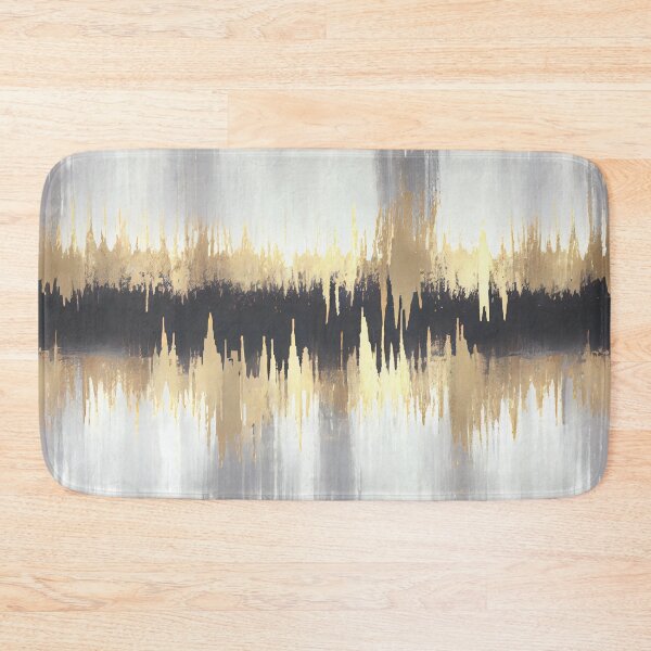 Item preview, Gold and gray abstract painting designed and sold by OtterFactory.