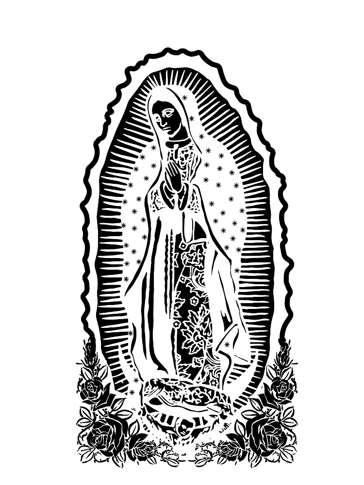 Thumbnail 3 von 3, Tuch, Virgin Mary Lady of Guadalupe Virgen De Guadalupe Gear designt und verkauft von DynamicDesign.