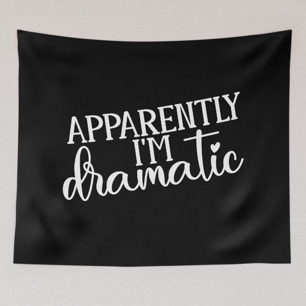 Item preview, Apparently I'm Dramatic Typography designed and sold by MichelleCreative.