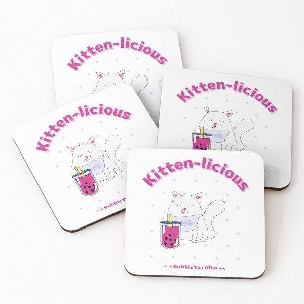 Item preview, Kitten-licious Bubble Tea Bliss designed and sold by erenton.