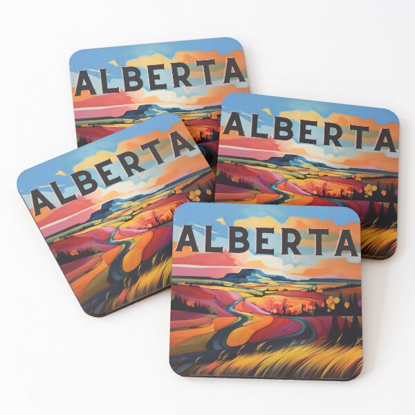 Item preview, Alberta Foothills Abstract Landscape designed and sold by YegMark.