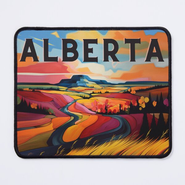 Item preview, Alberta Foothills Abstract Landscape designed and sold by YegMark.