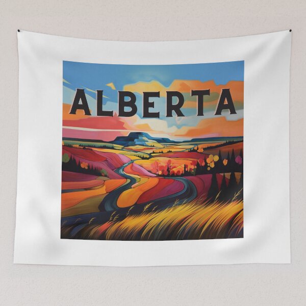 Item preview, Alberta Foothills Abstract Landscape designed and sold by YegMark.