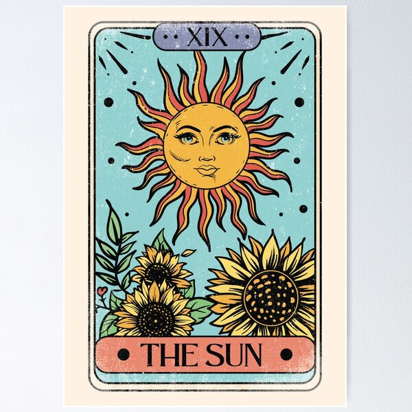 Item preview, The Sun Tarot Card (XIX) - Positive Vibes designed and sold by Numero14.