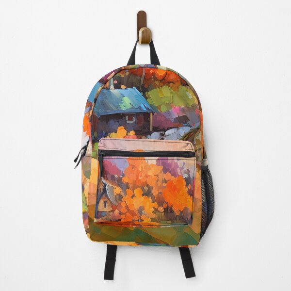 Item preview, Countryside village at sunset 7 designed and sold by Red Witch Art.