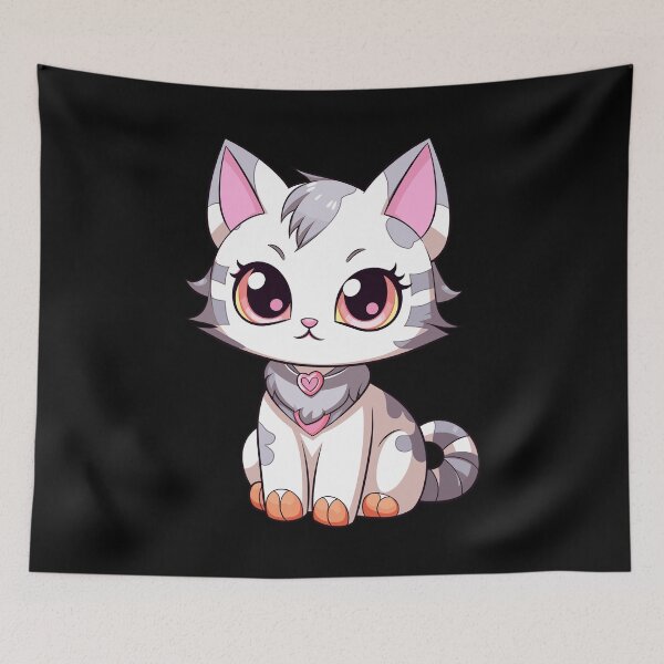 Item preview, California Spangled Kawaii Cat Kitten Cute T-Shirt designed and sold by Digital-Art-Co.